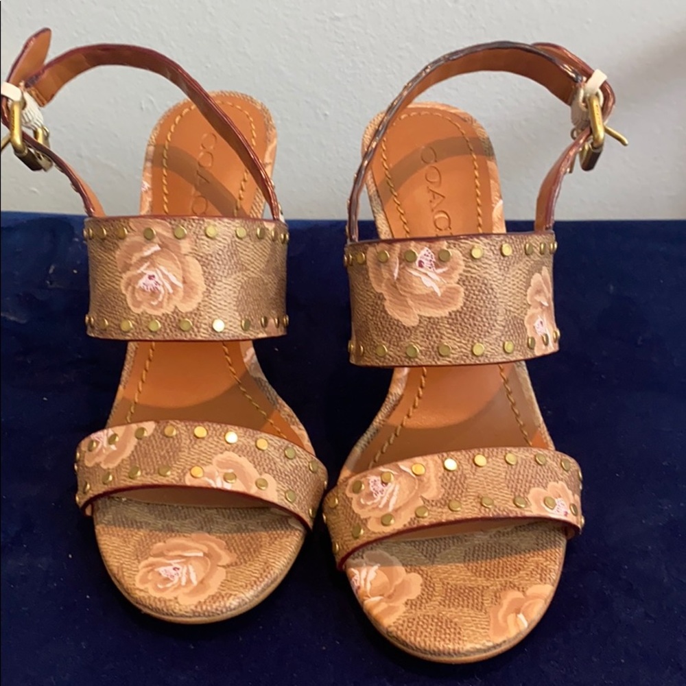 Never worn coach heels - size 6